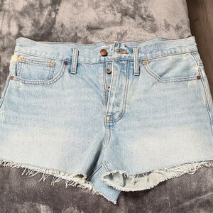 Madewell Light Wash Jean Shorts